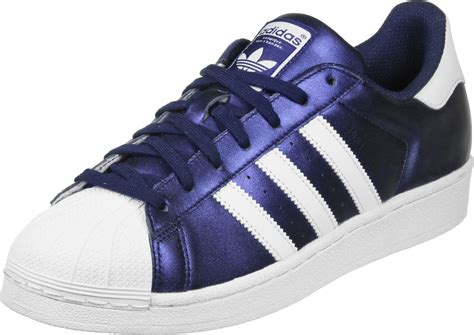 adidas superstar blue leather